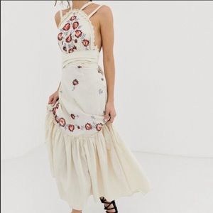 Free people chrysanthemum kiss maxi dress NWT